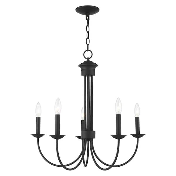 AVIANCE LIGHTING Abbotsford 5-Light Black Chandelier
