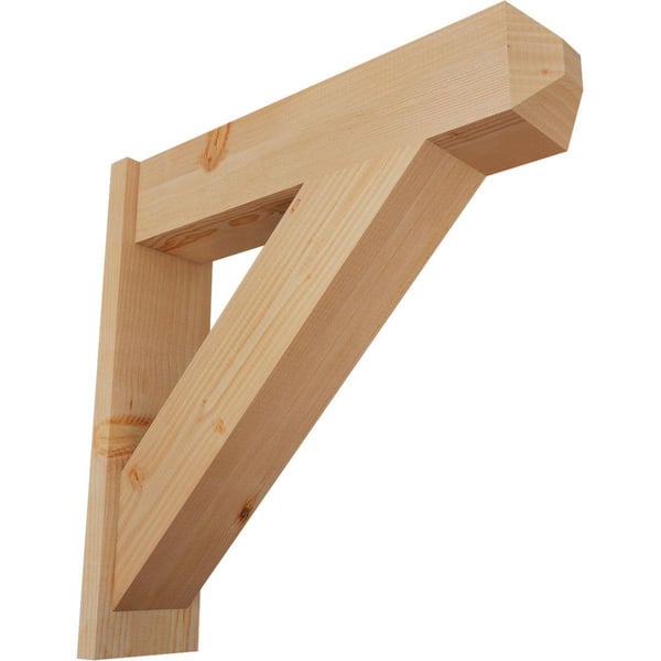 Ekena Millwork 8 in. x 30 in. x 30 in. Traditional Craftsman Smooth Douglas Fir Outlooker