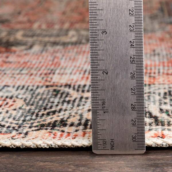 Non-slip kitchen rug, machine washable kitchen runner, red coral by the  meter (€7.90 per metre)