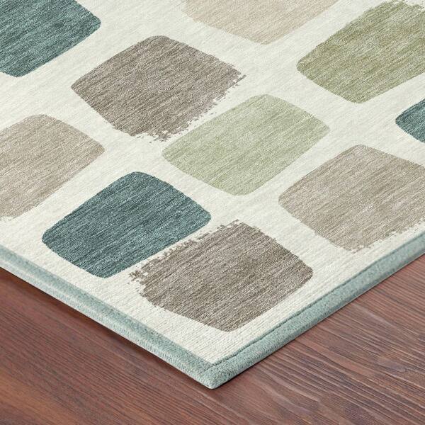 Chantille Machine Washable Indoor/Outdoor Abstract ACN2501 Ivory 10 ft. x 14 ft. Area Rug