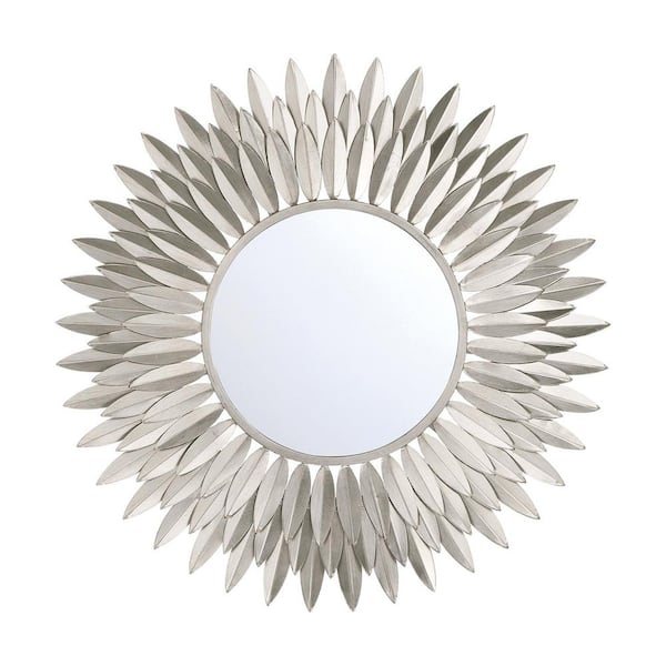 24 in. 0 Light Antique Gold Mirror
