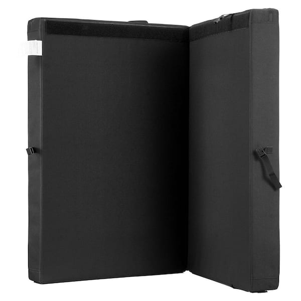 Bouldering Crash Pad, Bi-Fold Rock Climbing Crash Pad Adjustable Backpack Straps and Handle Folded Size 35.6x24x8.3 in.