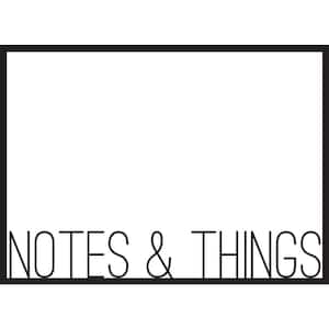 Black on Clear Message Board Decal