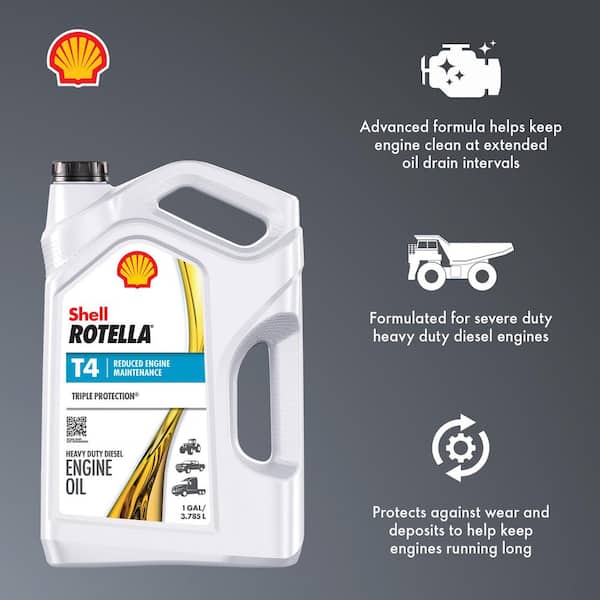 Shell Rotella T4 Triple Protection SAE 15W-40 Diesel Motor Oil 1