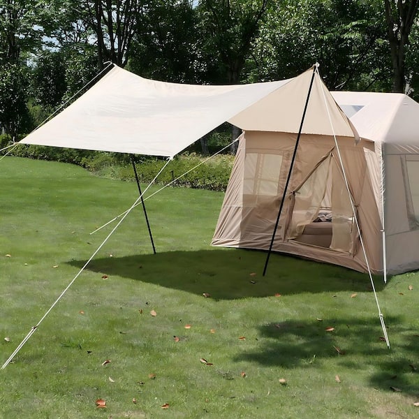 DENISLAWN 7 ft. x 8 ft. Beige 4 Season Oxford Inflatable Camping