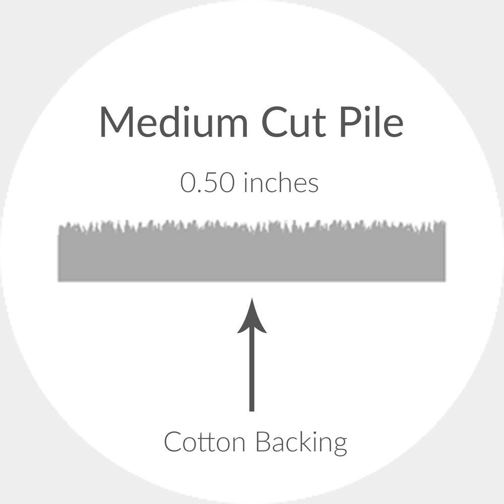 Gray and Ivory Hand-Tufted Wool and Viscose 4' x 6' Area Rug