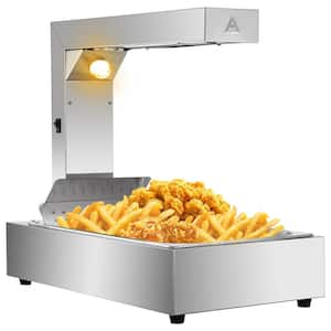 French Fry Food Warmer 23 in. x 13.5 in. 900-Watt Stainless Steel Food Heat Light Free Standing Fried Chicken Warmer