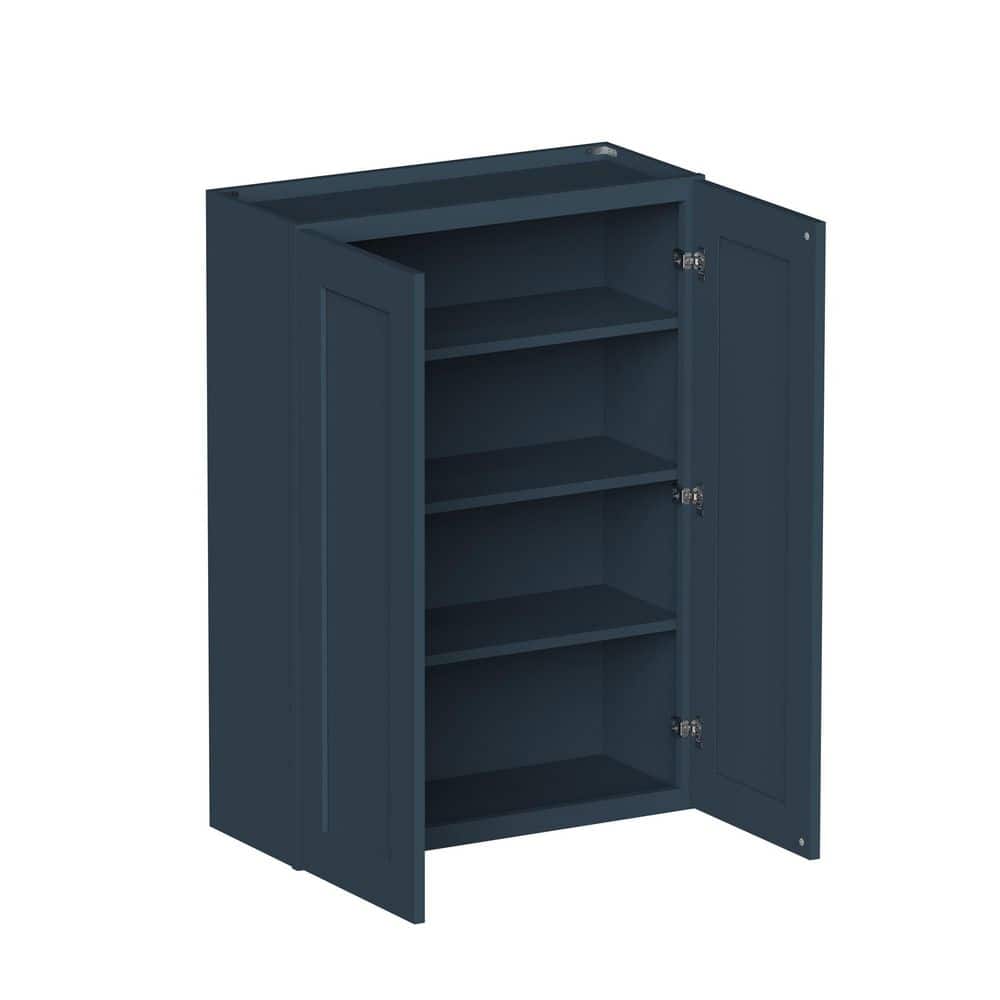 27 in W x 12 in D x 42 in H HDF Ready to Assemble Standard Wall Cabinet in Cyber Grey with 2-Door, 3-Shelf price history on PriceWatchPro