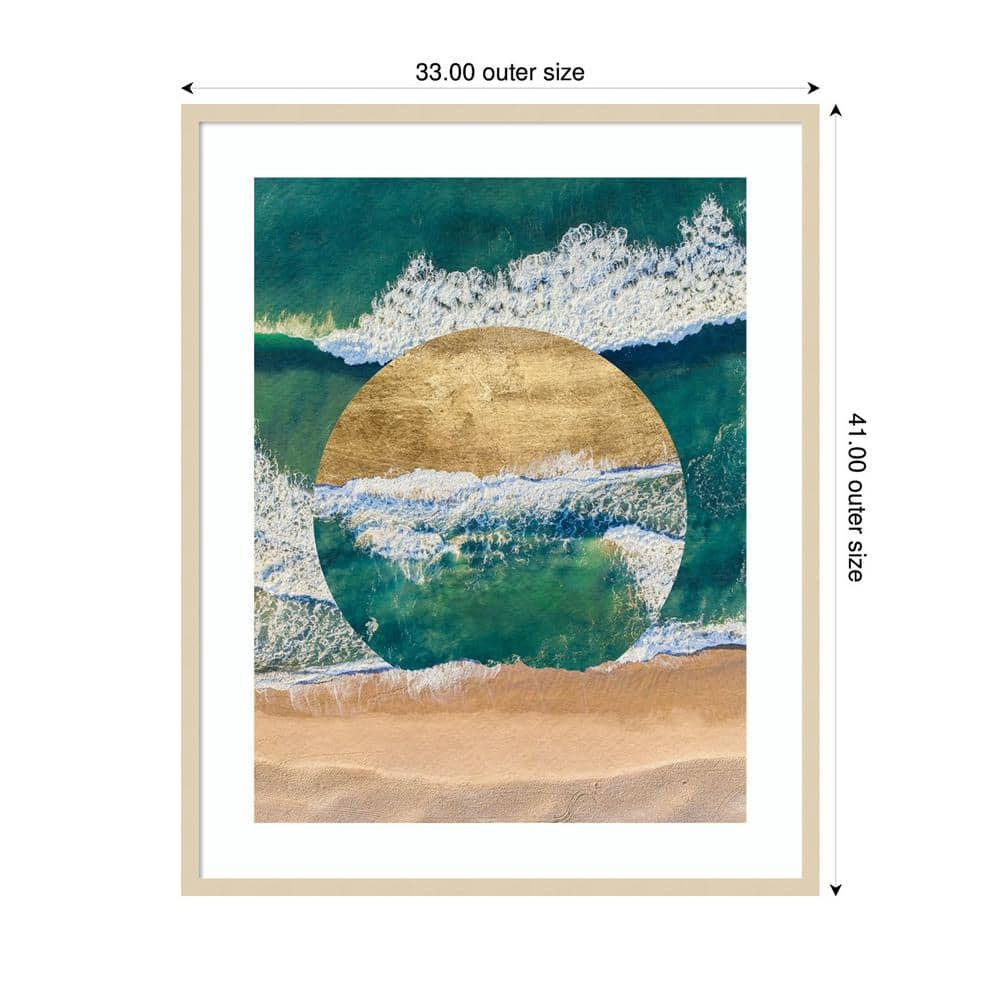 Indigo Reef IV Blue and Natural Framed Wall Art Print