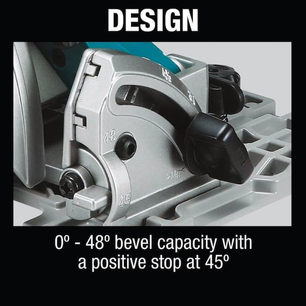Makita XSH08Z 18V x2 LXT Lithium-Ion (36V) Brushless Cordless 7-1 4” Circular Saw with Guide Rail Compatible Base, Tool Only - 3
