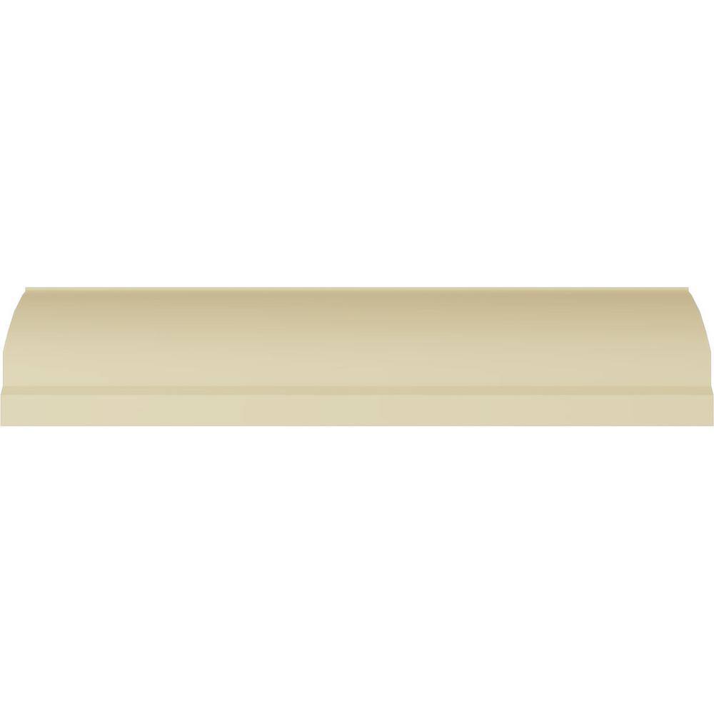 Classic Smooth White Polyurethane Crown Moulding 94.5"