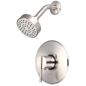 i2v 1-Handle Wall Mount Shower Faucet Trim Kit in Brushed Nickel (Valve not Included)