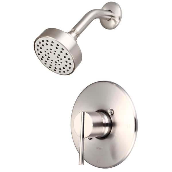 Olympia Faucets i2v 1-Handle Wall Mount Shower Faucet Trim Kit in Brushed Nickel (Valve not Included)