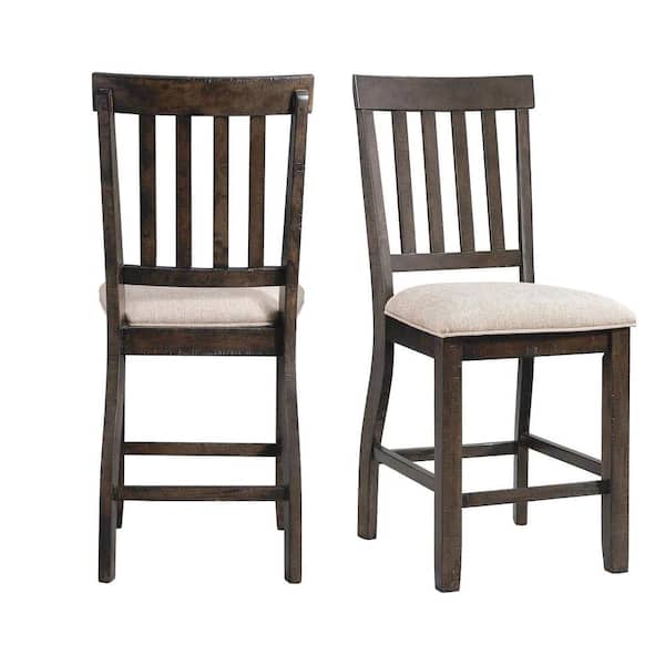 Picket House Furnishings Stanford Counter Slat Back Side Chair Set
