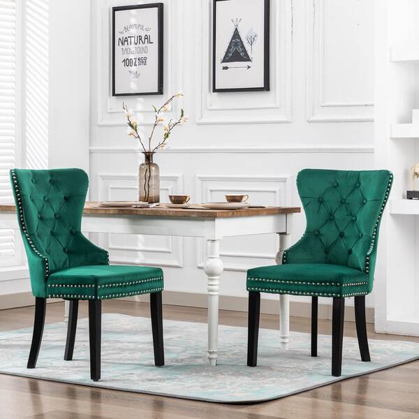 Dark green velvet dining chairs new arrivals