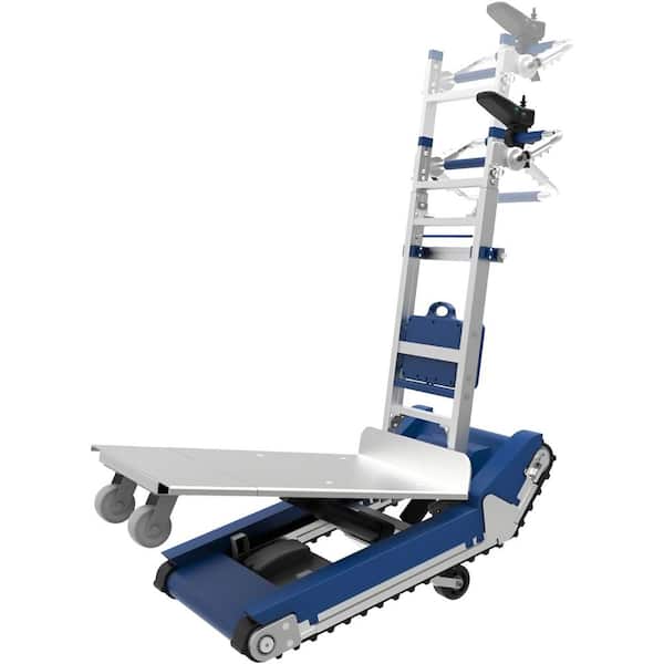 925 lbs. Capacity Electric Heavy Duty Stair Climbing Hand Truck Automatic Track Dolly with Support Wheels and 2 Motors