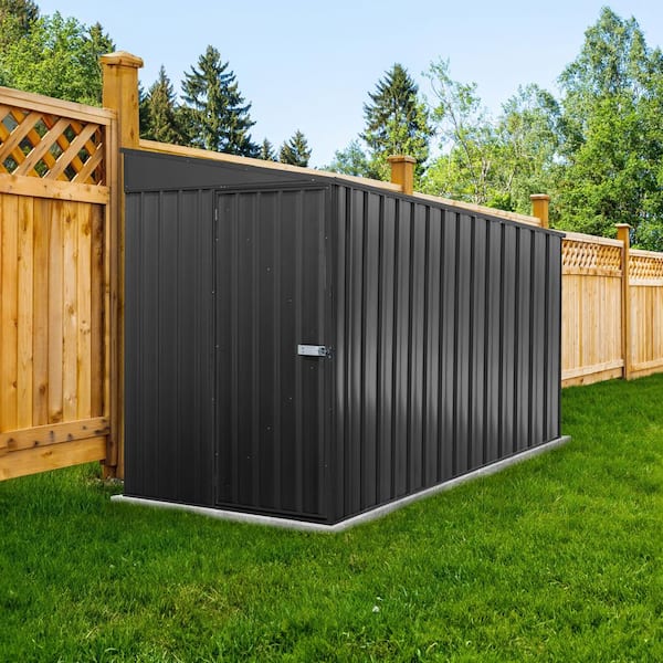 Durango 5 ft. W x 10 ft. D Metal Bike Shed in Monument Snaptite Assembly System (49 sq. ft.)