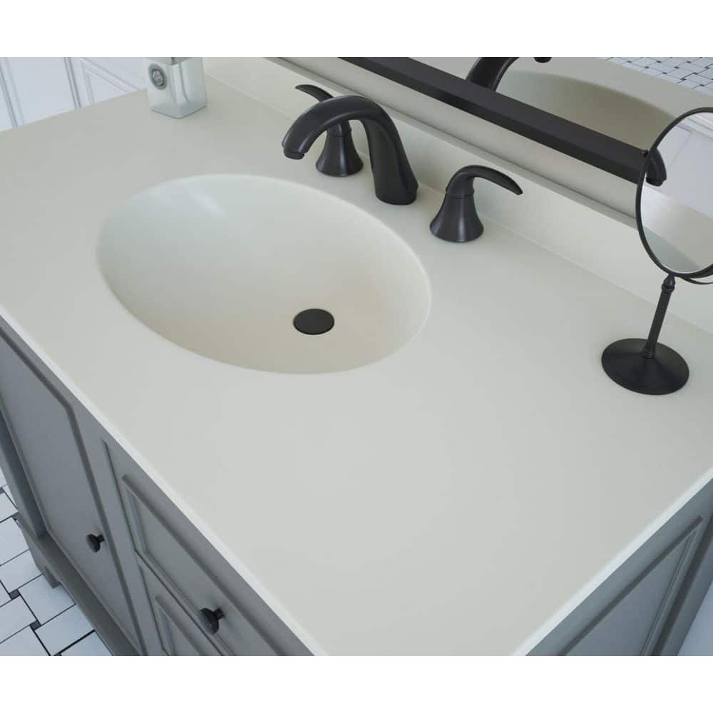 31'' Bisque Solid Surface Single Sink Vanity Top