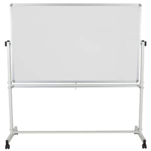 Hercules Series 64.25 in. W x 20 in. D x 64.75 in. H Mobile Reversible White Cork Board