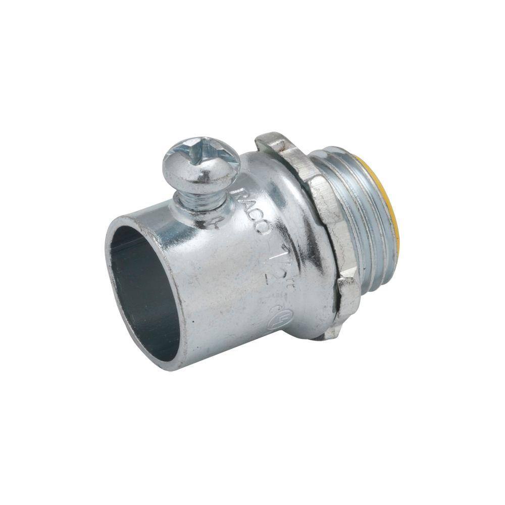 3/4 Trade Size Steel HubbellRaco 2023 Set Screw Coupling for EMT Pack