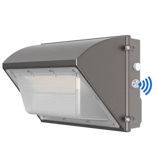 KOAOEIRS Dusk to Dawn 800-Watt Equivalent Integrated LED Wall Pack Light, 5000K Black Outdoor LED Security Light ETL Listed