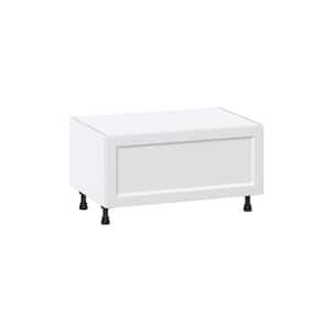 36 in. W x 24 in. D x 19.5 in. H Alton Painted White Shaker Assembled Base Window Seat Kitchen Cabinet