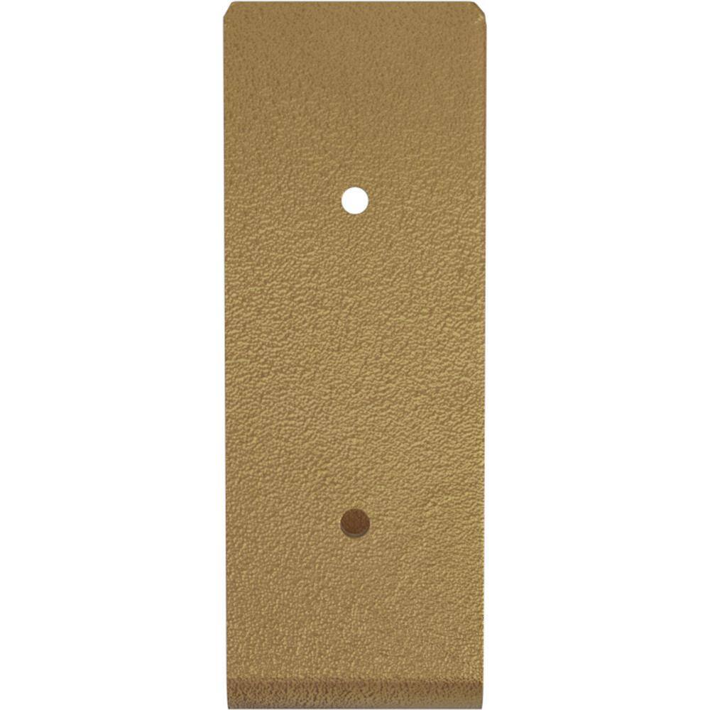 Hammered Gold 5.5" Urban Steel Hanging Shelf Bracket