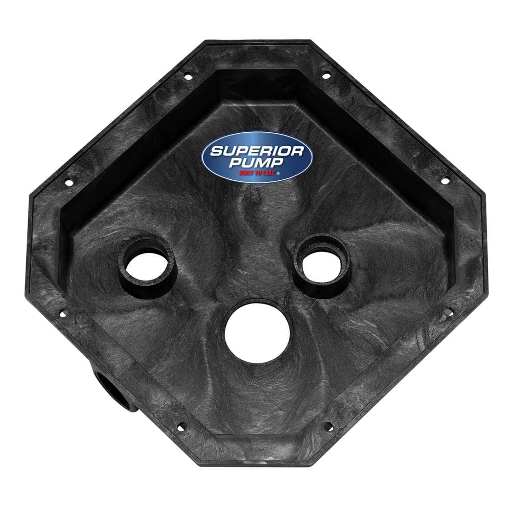 Compact Black Cast Iron Remote Sink Drain Pump System