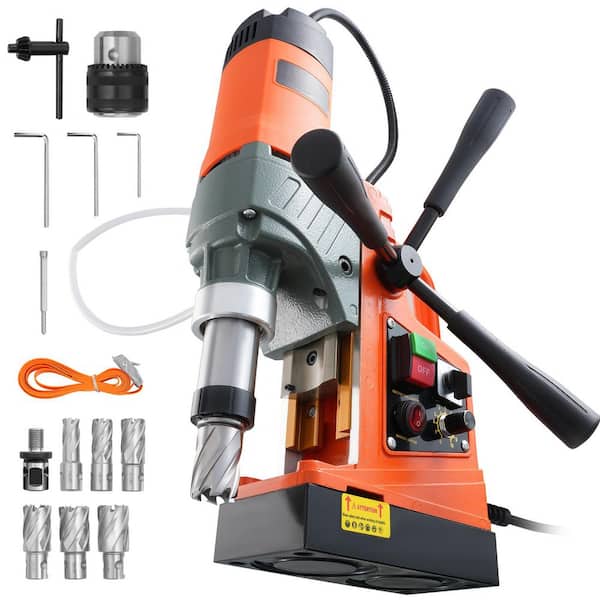 SKYSHALO Magnetic Drill, 1450-Watt 2 in. Boring Diameter, 12800 N Portable Electric Mag Drill Press with 800 RPM Drilling Machine