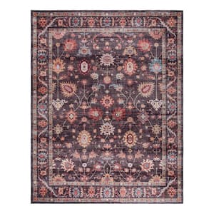 Cullen Brown 3 ft. x 5 ft. Crystal Print Polyester Digitally Printed Area Rug