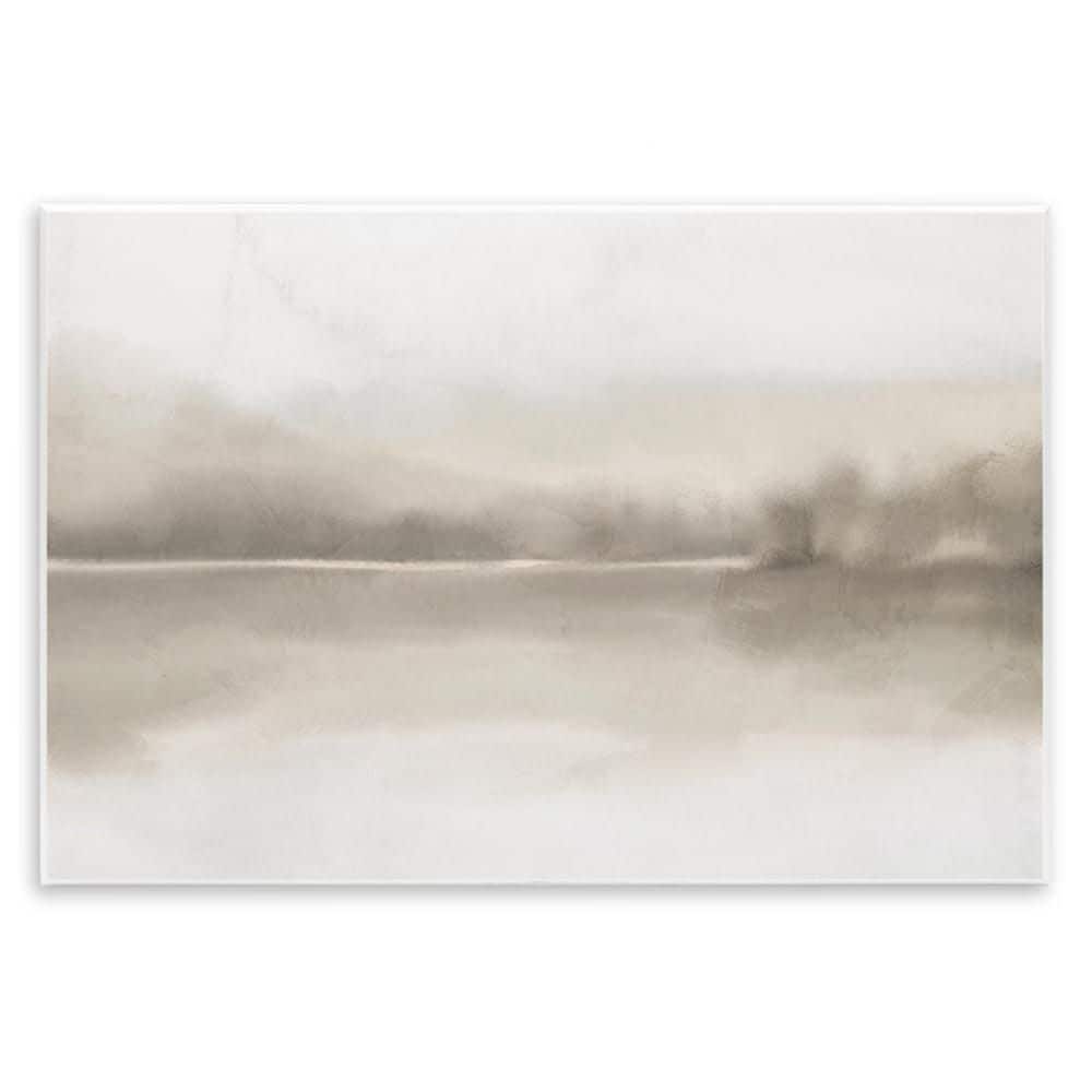 Lakeside Landscape Reflection Modern Abstract Design by Ann Bailey Unframed Graphic Art Print Nature 10 in. x 15 in. price history on PriceWatchPro