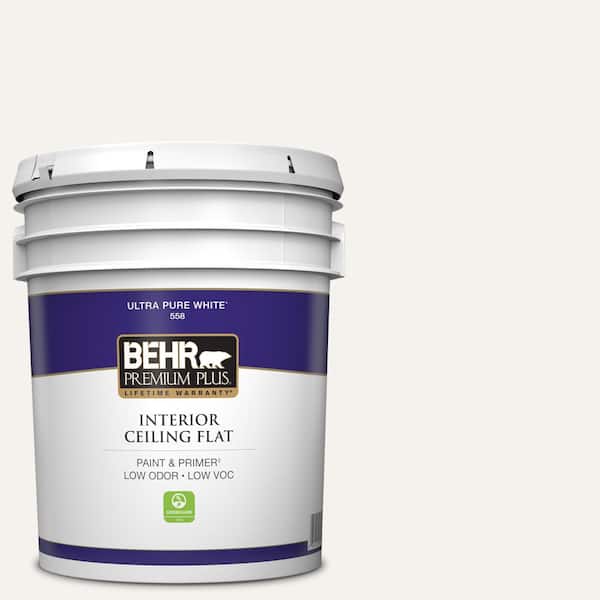 5 gal. #PR-W14 Bit of Sugar Ceiling Flat Interior Paint