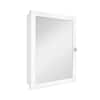 Glacier Bay 20 in. W x 26 in. H Rectangular Framed Recessed or Surface-Mount Bathroom Medicine Cabinet with Mirror, White 33156