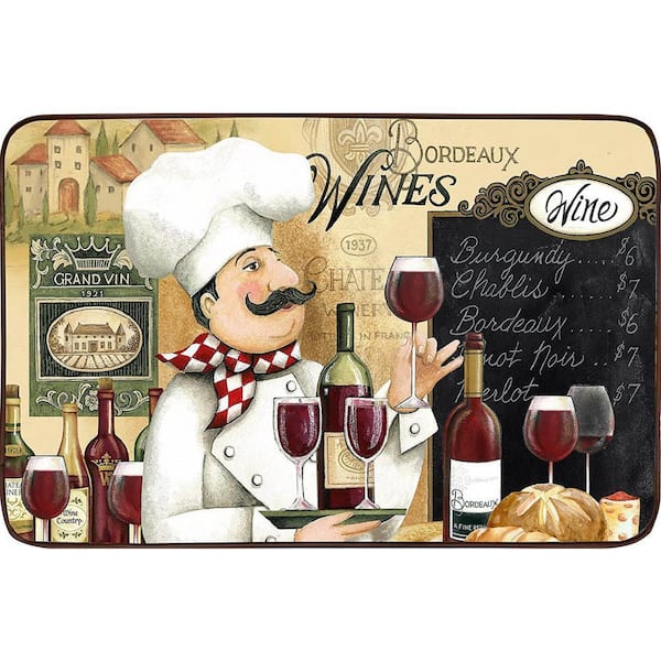 Cloud Comfort Vino Chef 18 in. x 30 in. Anti-Fatigue Kitchen Mat
