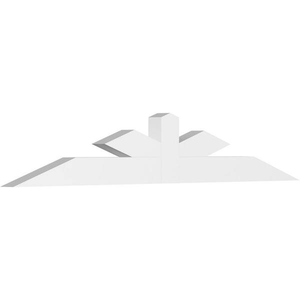 Ekena Millwork Saratoga 96 in. W x 16 in. H x 4 in. D Signature Polyurethane Bracket
