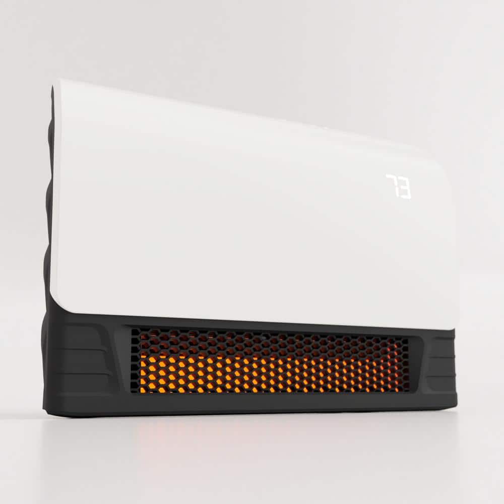 White Infrared Wall Heater with WiFi and Thermostat