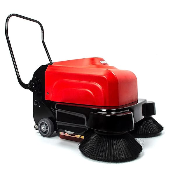 JEREMY CASS Commercial 41.3 in. W 64500 sq. ft. / h Triple Brush Walk Behind Industrial Floor Sweeper