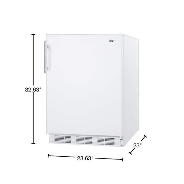Summit CT661W 24 Inch Counter Depth Compact Refrigerator