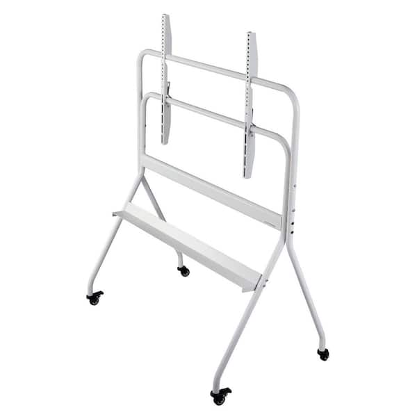 Rolling TV Stand, Mobile TV Cart for 35-100 in. LED/LCD/OLED Flat/Curved TVs, Portable Monitor Stand with Wheels