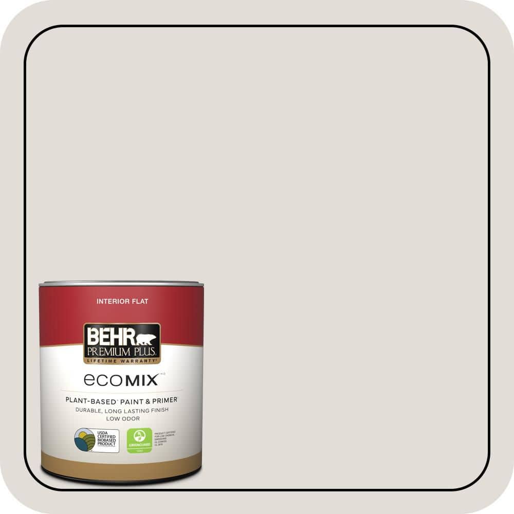 1 qt. #MQ3-33 Creme De La Creme Flat EcoMix Plant-Based Interior Paint & Primer price history on PriceWatchPro