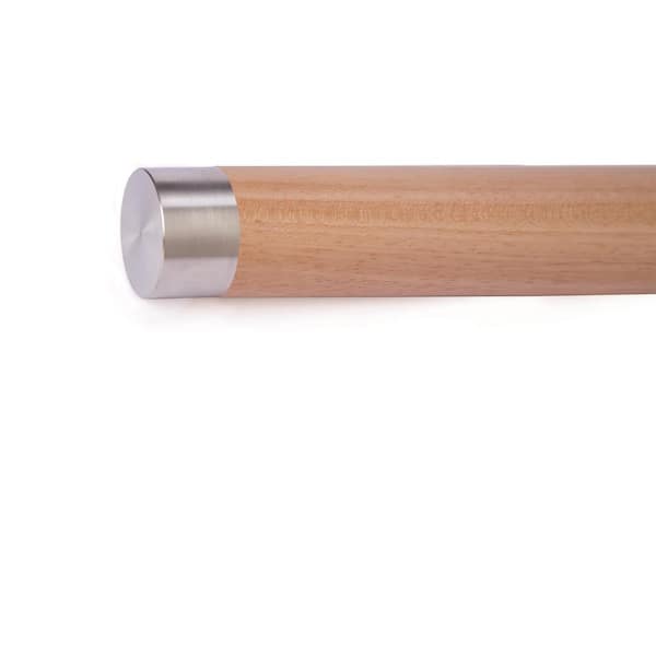 IAM Design Wood Inox Stainless Steel Flat End Cap (2-Pack)