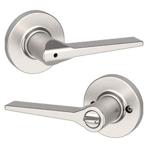 Kwikset Casey Interior Privacy Door Lever – Matte Black, Reversible, With Microban Protection, For Bathroom & Bedroom Doors