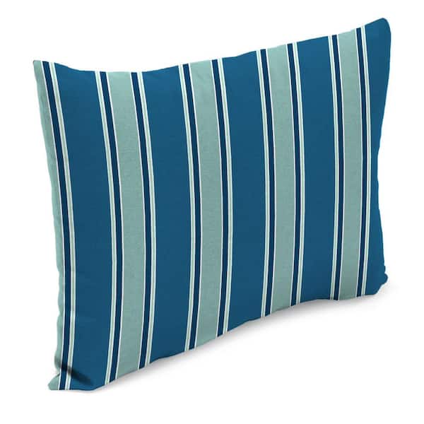 Jordan Manufacturing 12 in. L x 18 in. W x 4 in. T Rectangular Outdoor Lumbar Pillow in Sanders Puff (2-Pack)