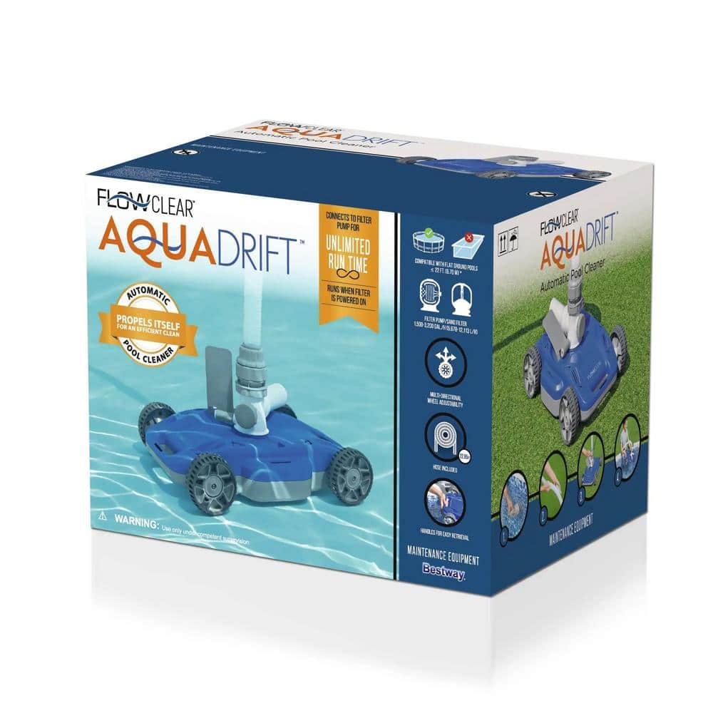 FlowClear AquaDrift Blue Cordless Automatic Pool Vacuum Cleaner