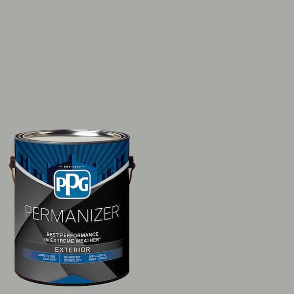 1 gal. PPG0994-4 Hippopotamus Semi-Gloss Exterior Paint