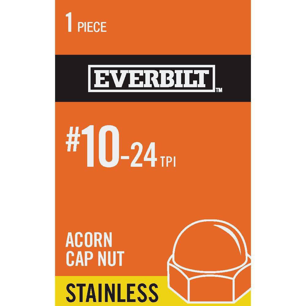 thumbnail image 2 of 10x M10-1.5 Acorn/Dome Cap Nuts – A2 Stainless Steel, Metric Coarse Thread, External Hex 2 of 4