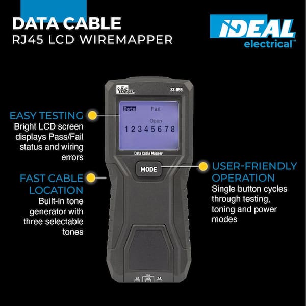 Data Cable RJ45 LCD Wiremapper