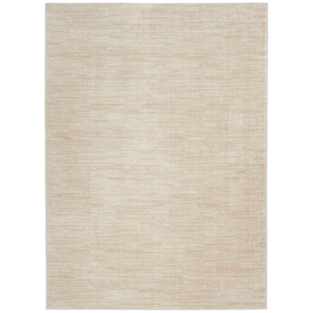 Nourison Essentials Indoor/Outdoor Ivory Beige 4  x 6  Area Rug  (4x6)