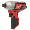 M12 12-Volt Lithium-Ion Cordless 1/4 in. Hex Impact (Tool-Only)