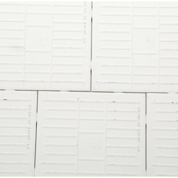 Daltile Semi-Gloss White 6 in. x 6 in. Ceramic Wall Tile